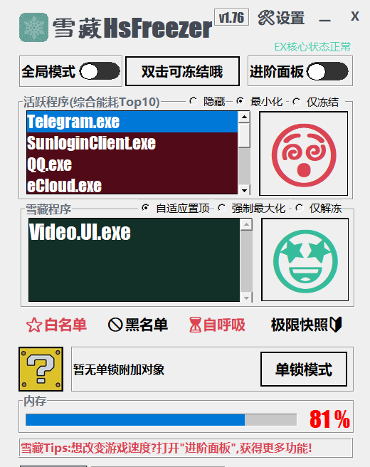 游戏冻结软件 | 雪藏 HsFreezer（2.10）-颜夕资源网-第12张图片