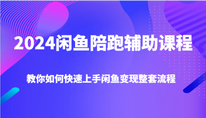 2024闲鱼陪跑辅助课程，教你如何快速上手闲鱼变现整套流程-颜夕资源网-第12张图片